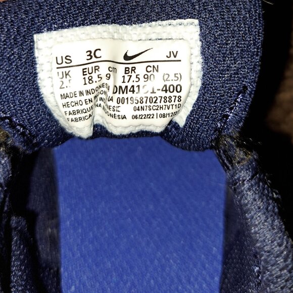 Nike Downshifter 12 NN  Sneaker- Midnight Navy/Game Royal - Size 3C - Picture 2 of 10